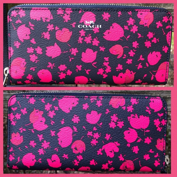 57283 Coach Prairie Calico Floral Bag Wallet Set - Picture 4 of 6
